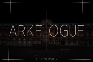 Arkelogue Thin Font for Clean Digital Marketing Design