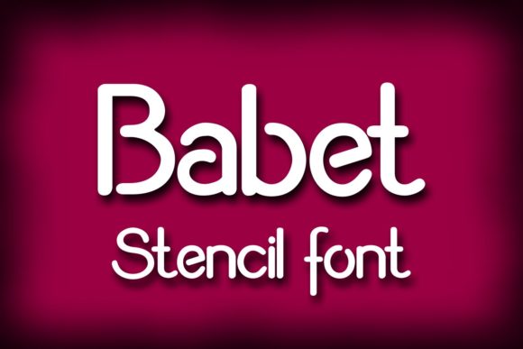 Babet Font: A Stencil Typeface for Modern Branding