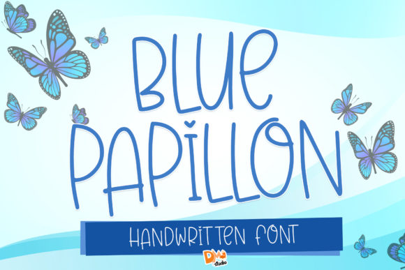Blue Papillon: Whimsical Script Font Review