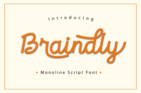 Braindly Font Review: A Monoline Script for Modern Branding