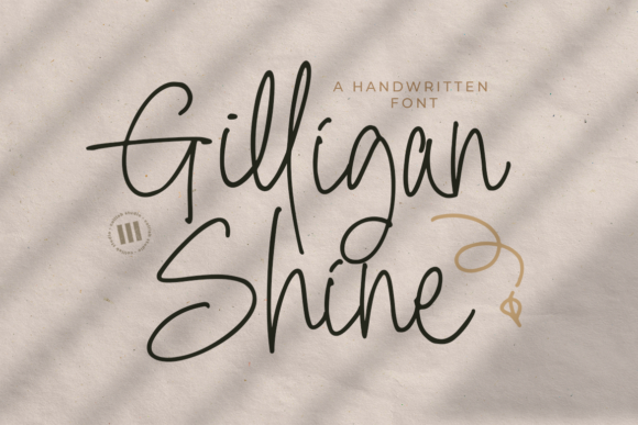 Gilligan Shine Font for Elegant Editorial Design