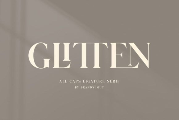 Glitten Font: Elevating Digital Layouts with Elegant Serifs