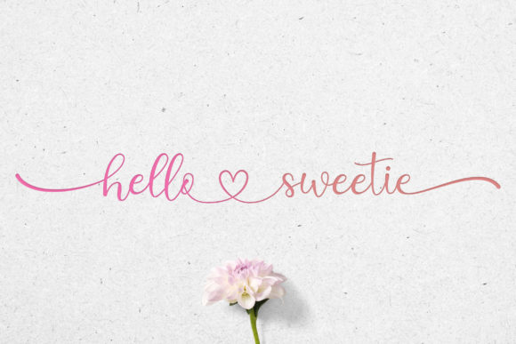 Hello Sweetie Font: Elegant Script for Digital Marketing