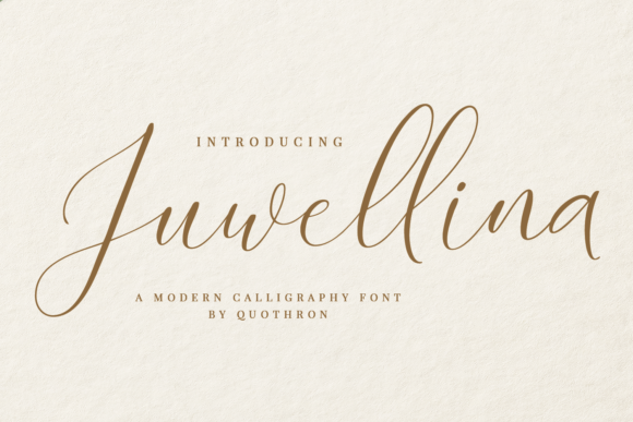 Juwellina Font: Elegant Script for Small Business Branding