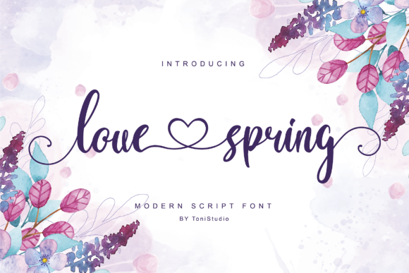 Love Spring Font Review for Handmade Products