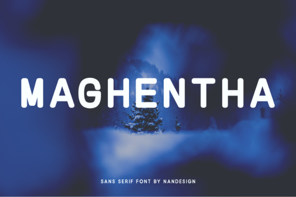 Maghentha Font: A Bold Sans Serif for Modern Branding