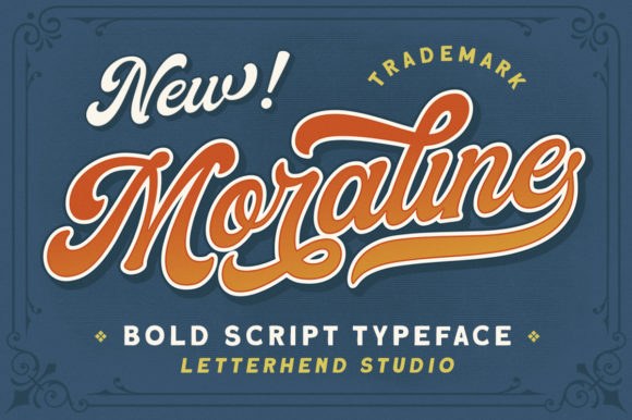 Moraline Font: Bold Retro Style for Handmade Products