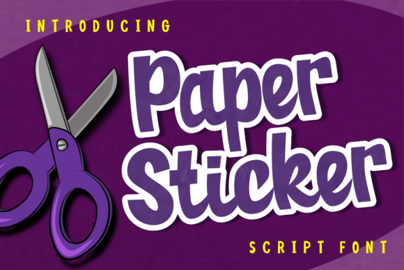 Paper Sticker Font Review: Bold Handwritten Branding