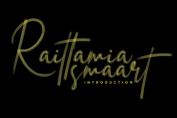 Raittamia Smaart Font for Wedding & Craft Projects