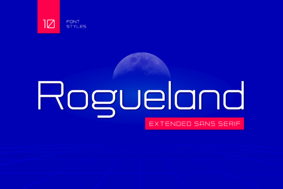 Rogueland Font: A Techno Sans Serif for Modern Branding