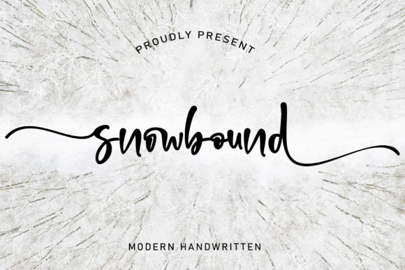 Snowbound Font: A Romantic Script for Editorial Design