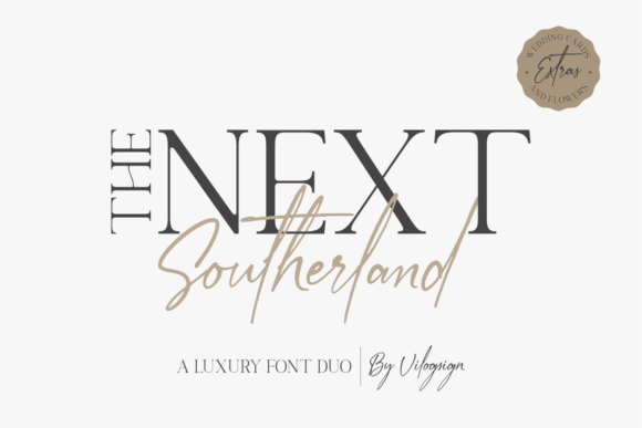 The Next Southerland Font Duo for Elegant Craft Designs