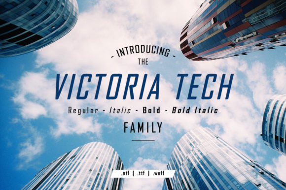 Victoria Tech Font: A Sweet Minimal Sans Serif for Branding