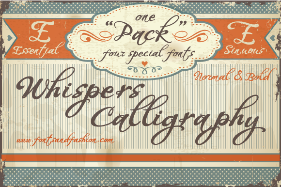 Whispers Calligraphy Font for Handmade Labels and Elegant Designs