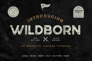 Wildborn Font: Vintage Sans Serif for Editorial Design
